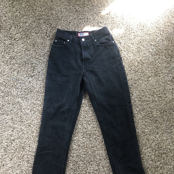 Old Navy Black Mom/Straight Jeans - Picture 1 of 3